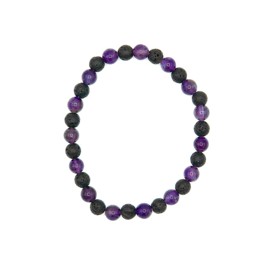 Amethyst mit Lava&nbsp;
